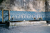 Azulejos nel centro storico di Sintra, Portogallo 